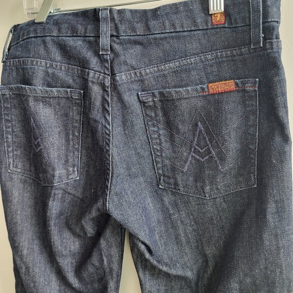 Seven7 all of Men Kind Dark Wash Pocket A Ladies Jeans Size 29 Y2K - Picture 5 of 11